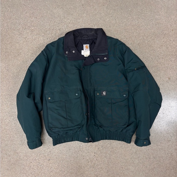 Carhartt Men's Dark Green Bomber Jacket - Picture 1 of 6